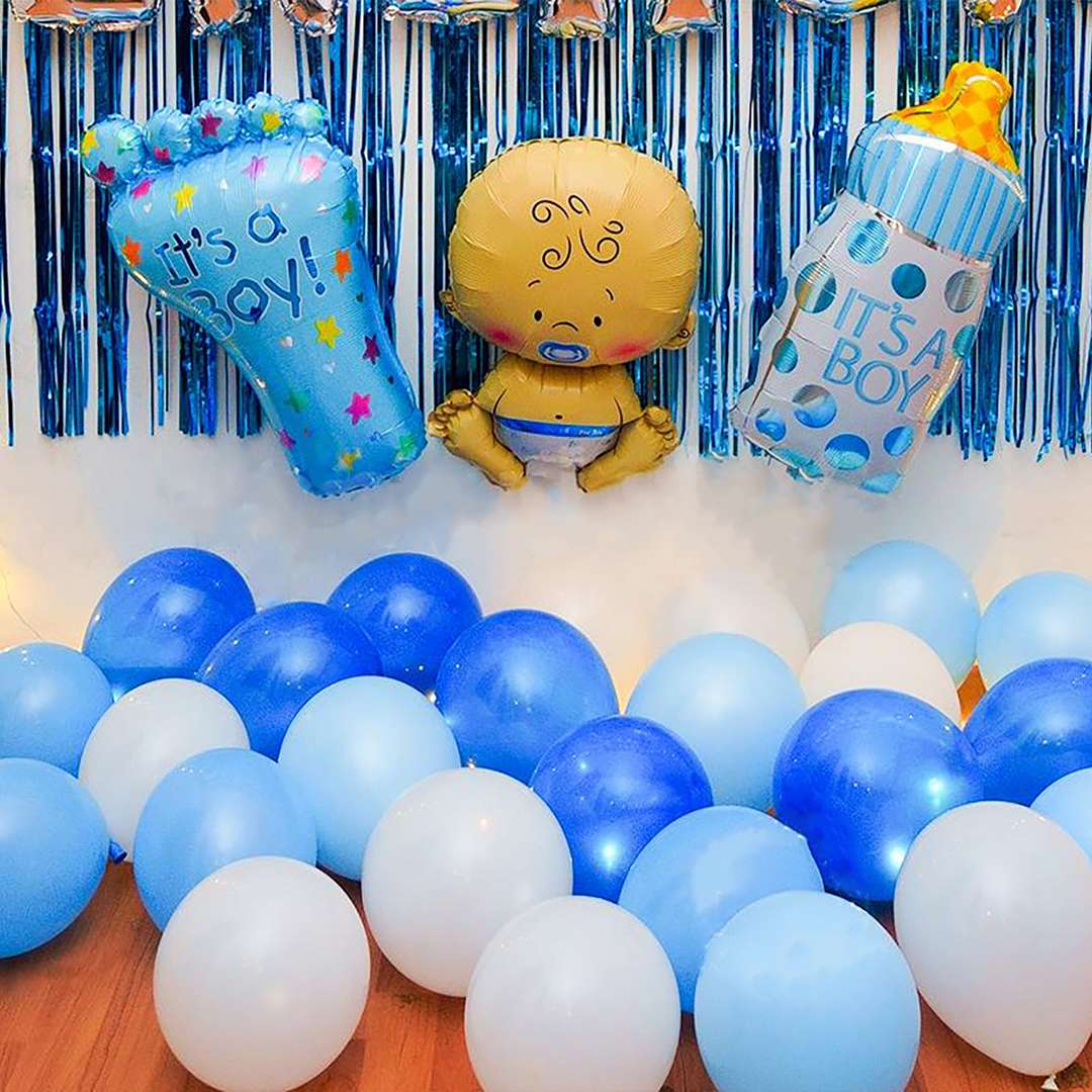 Blue Baby Boy Naming Ceremony Decor - Prepare 2 Party