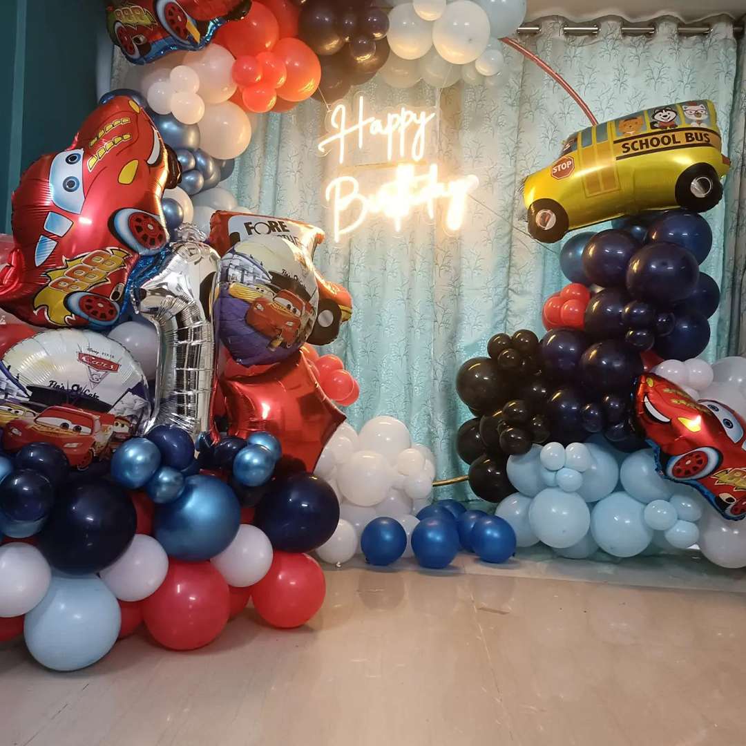 Car Theme Birthday Decoration