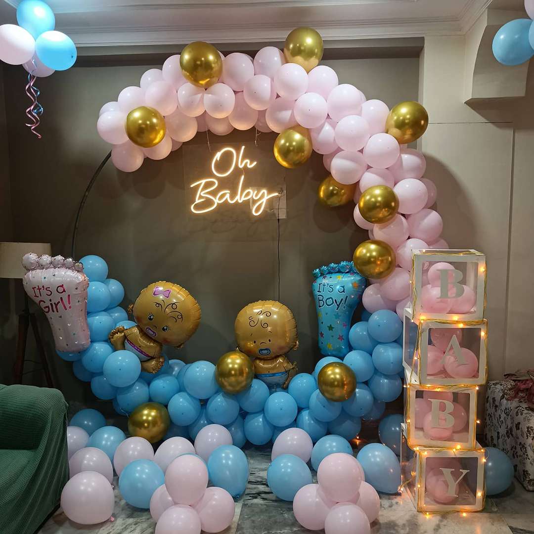 Oh Baby Pink Baby Shower Decor