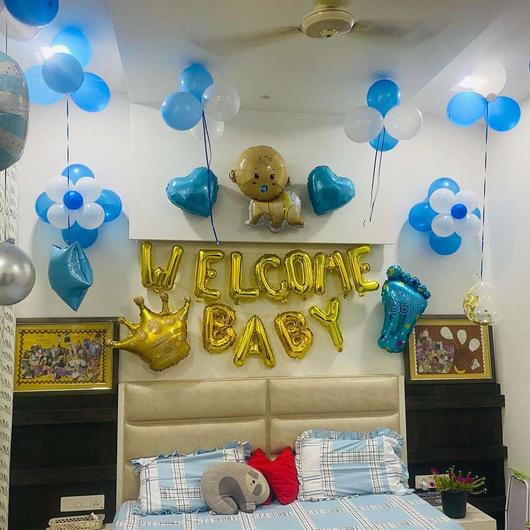 Radiant Welcome Baby Boy Decor