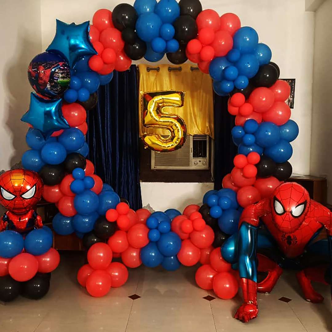 Spiderman Theme Balloon Decor