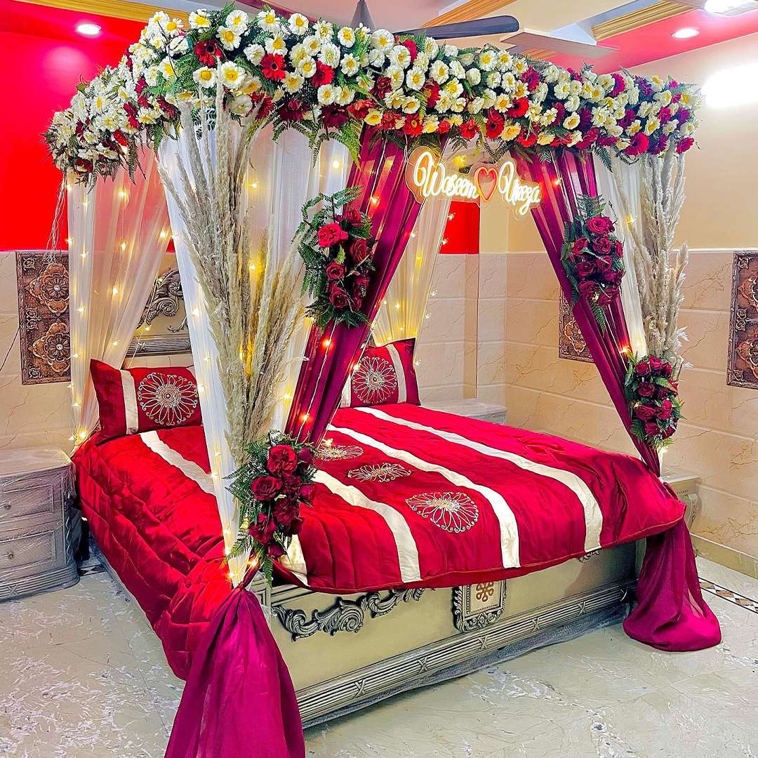 Wedding Bed Room Decoration - Prepare 2 Party