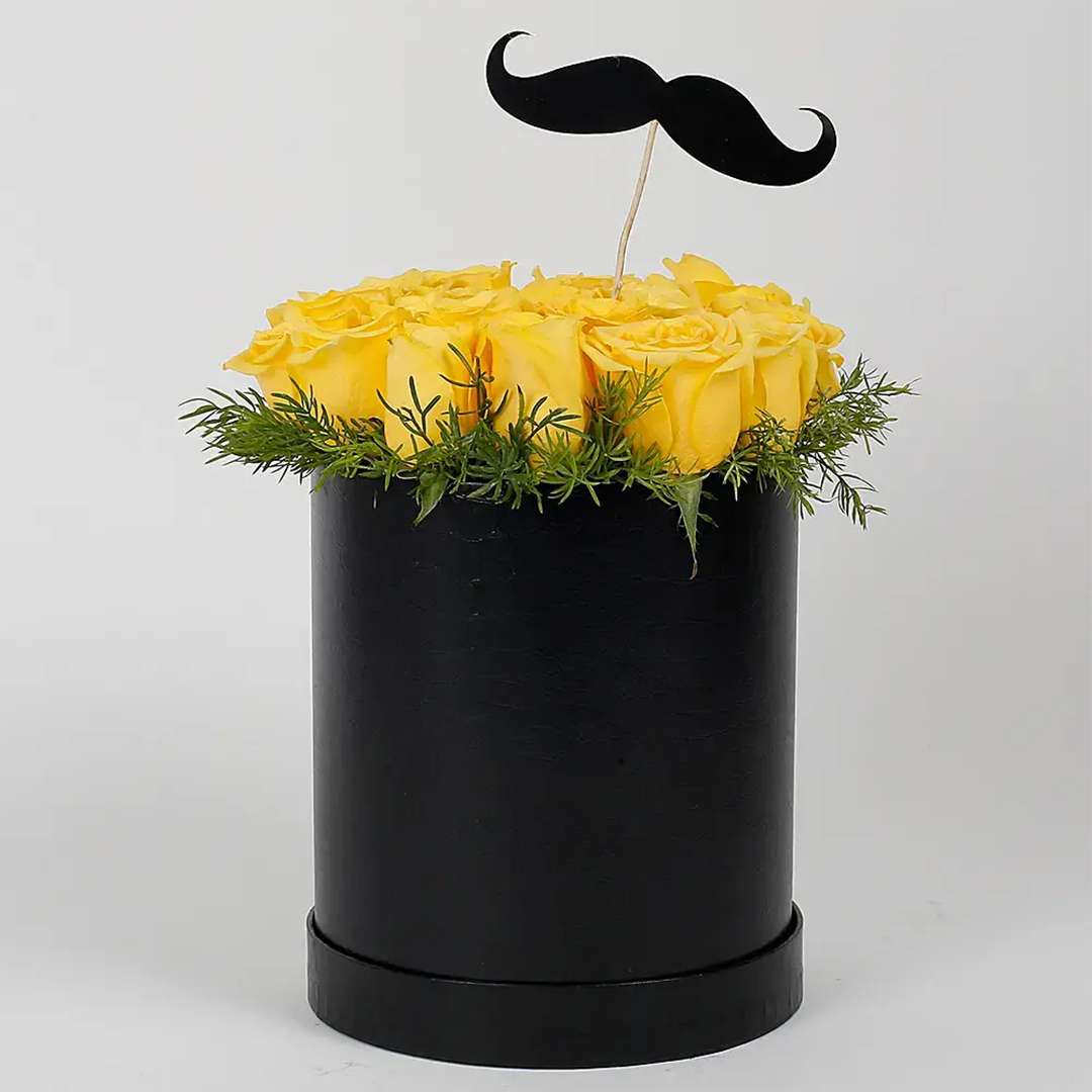 Cheerful Yellow Roses For Him