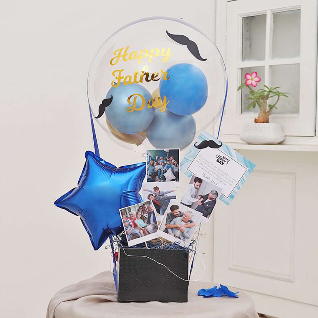 Father Day Photo Balloon Bouquet