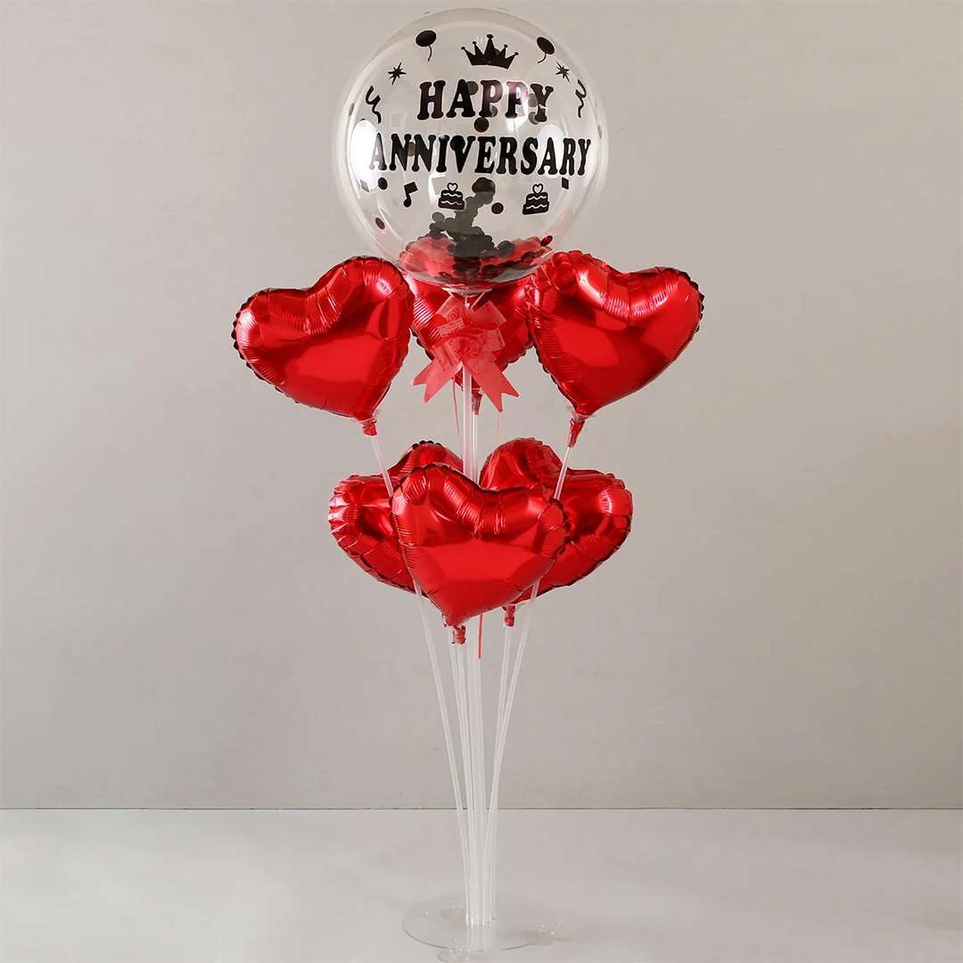Hearty Happy Anniversary Balloon Bouquet