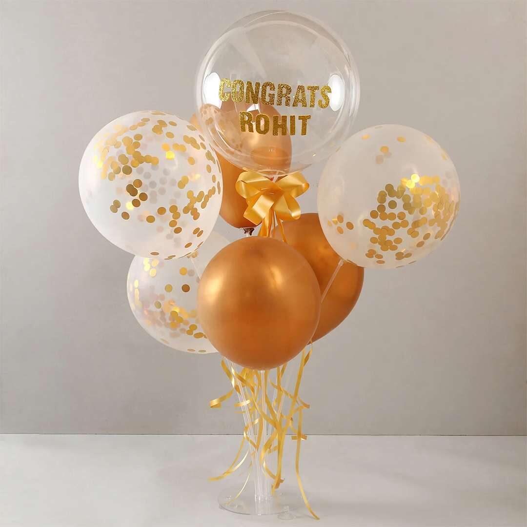 Shining Congratulations Balloon Bouquet for Her